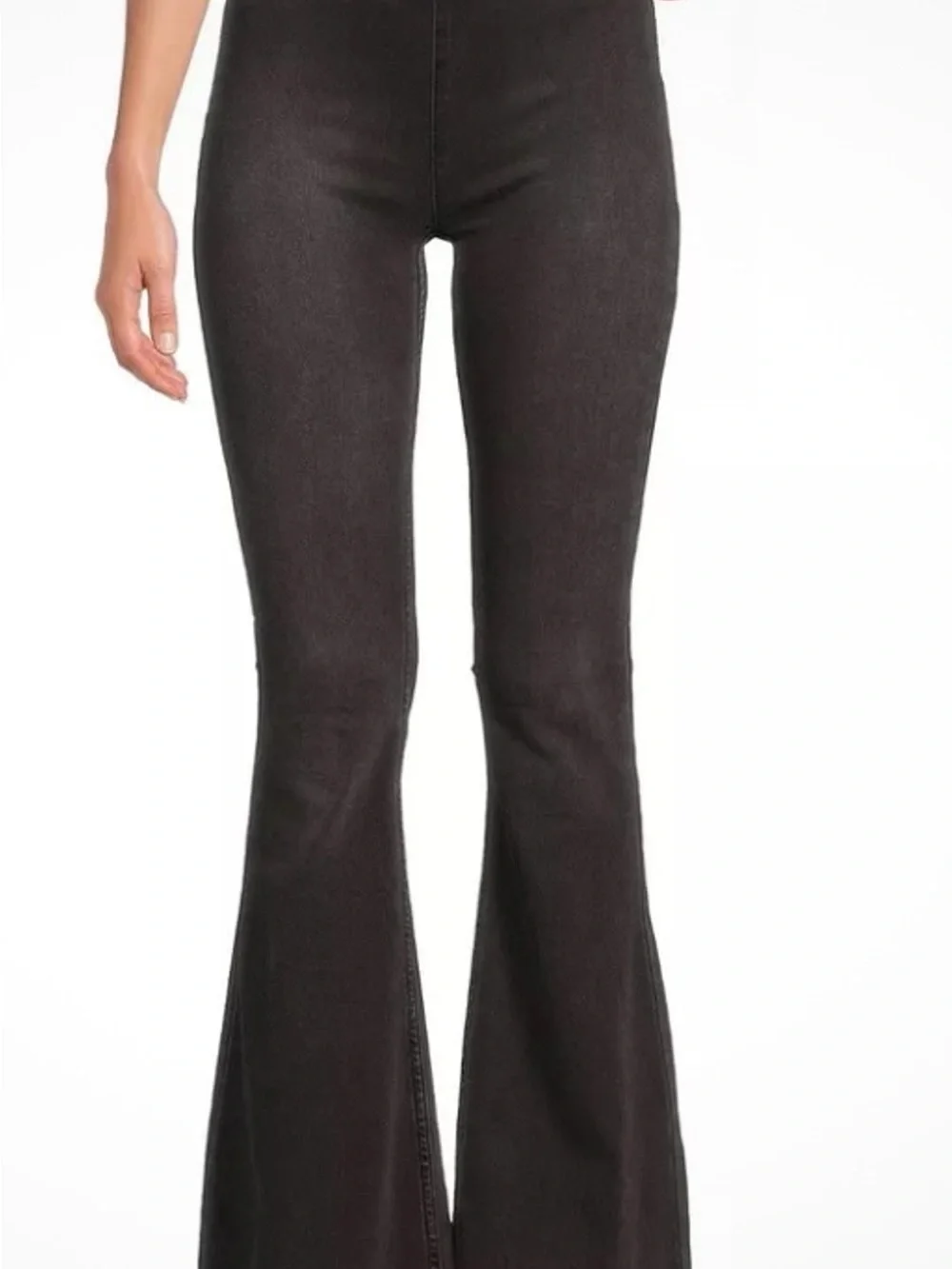 Free People We The Free Penny Pull-On Flare Jeans Gray Size 29
